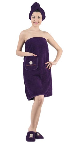 Набор для сауны  женский  "KARNA" PARIS (фиолетовый)