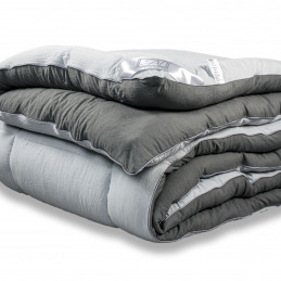 Одеяло FLUFFY DREAM (графит/ светло-серый) 200*220, легкое