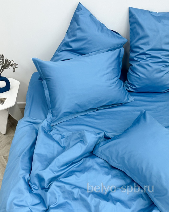 Arctic blue lux, 1,5 спальное, сатин-люкс, 100 % египетский хлопок