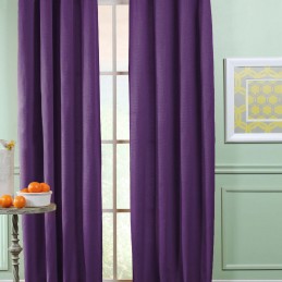 Комплект высоких штор  блэкаут "Oxford -рогожка (фиолетовый)"