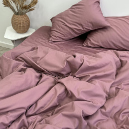 Rose taupe lux, ЕВРО-МАКСИ с простыней на резинке, 100 % египетский хлопок