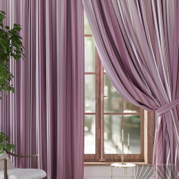 Комплект высоких  штор блэкаут "Gilbron розовый"