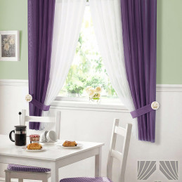Комплект штор для кухни "Матуш" фиолетовый