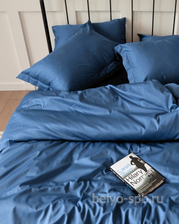 Royal blue lux, 2-х спальное, сатин люкс, 100 % египетский хлопок