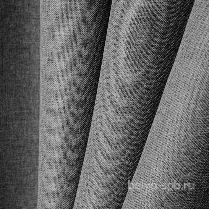 Комплект высоких штор Linen серый (под лён)