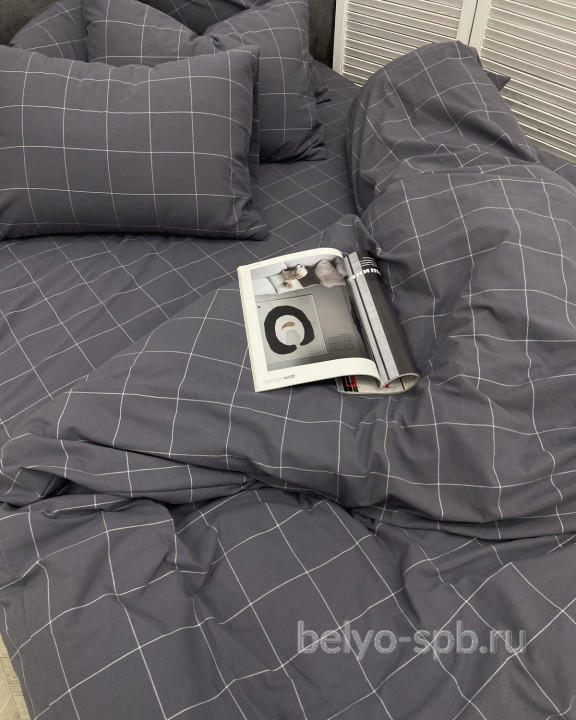 Cozy grey 1,5  спальное, варёный хлопок