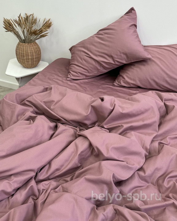 Rosy taupe, KING SIZE, сатин-люкс, 100 % египетский хлопок