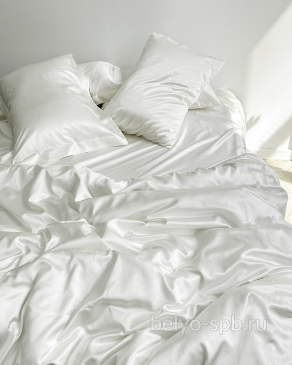 Silk white, KING SIZE, 55% тутовый шелк Malberry, 45% хлопок